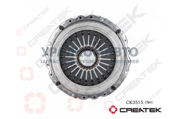 Корзина сцепления отжимная лепестковая 430 (с кольцом) WP13, X3000, X5000 CREATEK